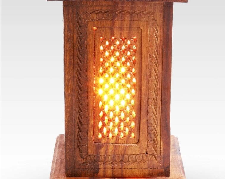 Side Table Lamps ( Wooden Lamp )